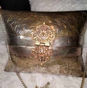 Vintage copper pillow purse